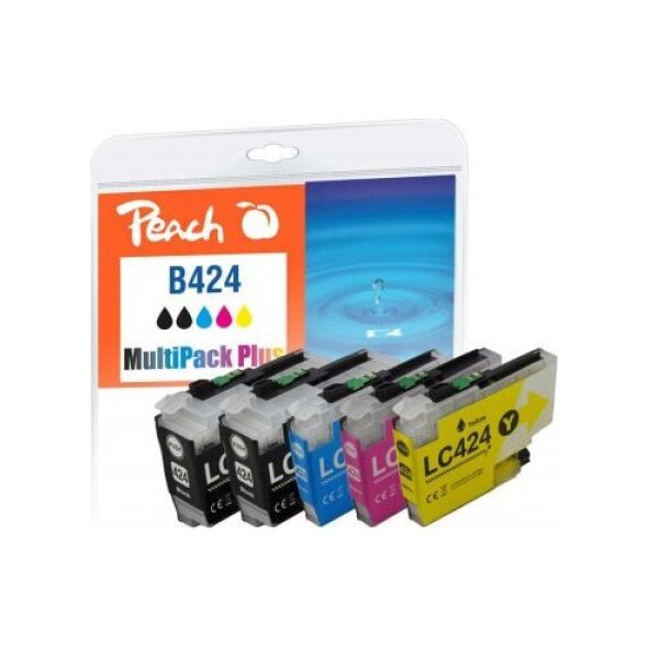 Peach Peach Patrone Brother LC-424 MultiPack Plus kompatibel