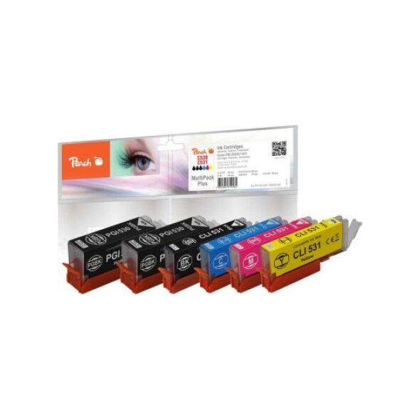 Peach Peach Patrone Canon PGI-530/CLI-531 MultiPack Plus kompatibel