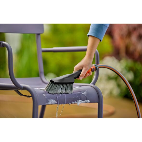 Gardena GARDENA Cleansystem washing set with hand brush S soft, washing brush (grey, incl. 10 soap sticks)
