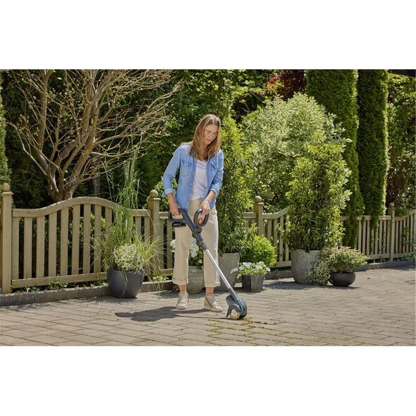 Gardena GARDENA EasyWeed 1800/18V P4A cordless joint brush, weed remover (grey/turquoise, Li-Ion battery 2.0Ah P4A, POWER FOR ALL ALLIANCE)