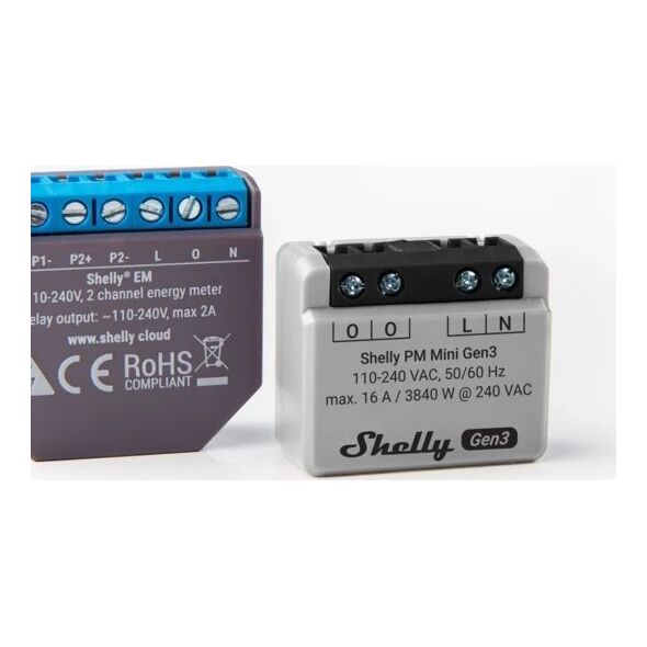 Shelly Shelly Unterputz "Plus PM Mini" WL,BT