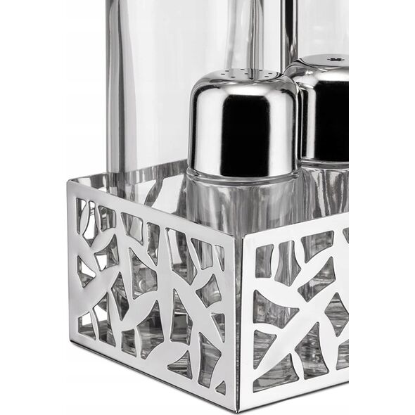Alessi Alessi Cactus Condiment Set - oil,vinegar,S+P,spices MSA16