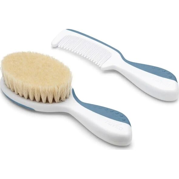 Nuvita Nuvita, Zestaw dla dzieci: szczotka i grzebień, Powder Blue