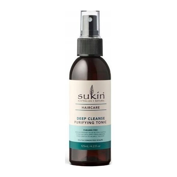 Sukin SUKIN, DEEP CLEANSE Tonik oczyszczający skórę głowy w spray'u, 125 ml