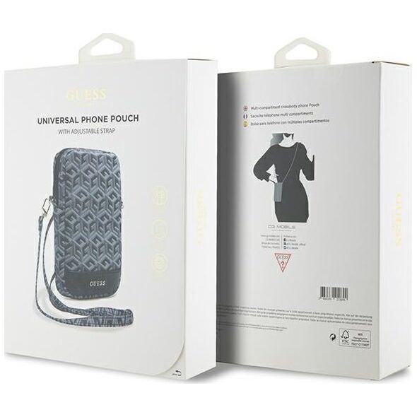 Guess Guess Zip GCube Bottom Stripe - Torebka na telefon (czarny)