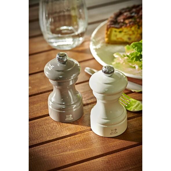 Młynek do przypraw Peugeot Peugeot Bistro pepper mill 10 cm pearl grey painted wood