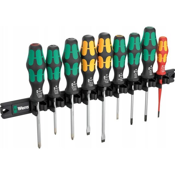 Zestaw narzędzi Wera Wera 9650 magnetic strip Kraftform screwdriver set, 9 pieces