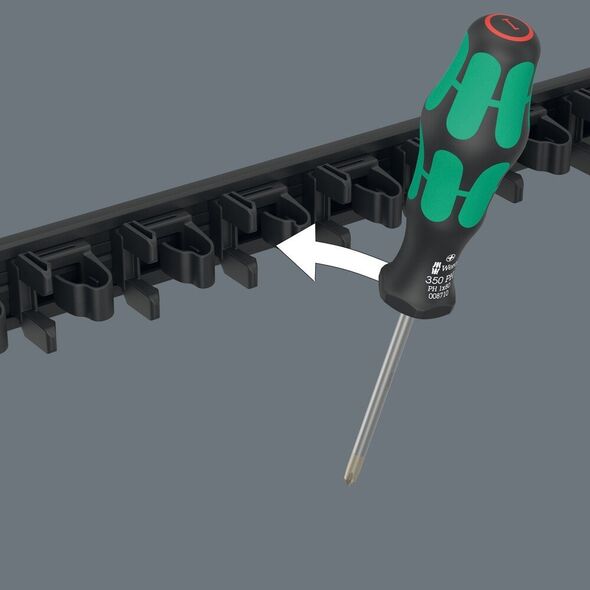 Zestaw narzędzi Wera Wera 9650 magnetic strip Kraftform screwdriver set, 9 pieces
