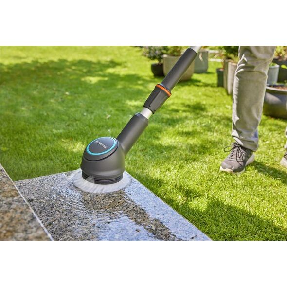 Gardena GARDENA Disc Brush Soft, for battery-powered multi-cleaner AquaBrush, washing brush (grey/turquoise)