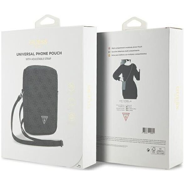 Guess Guess Zip 4G Triangle - Torebka na telefon (czarny)