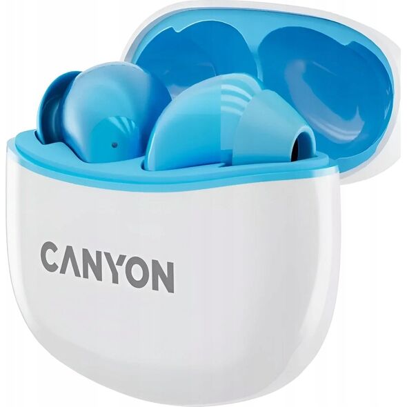 Słuchawki Canyon CANYON Słuchawki dokanałowe TWS-5 Etui Niebieskie
