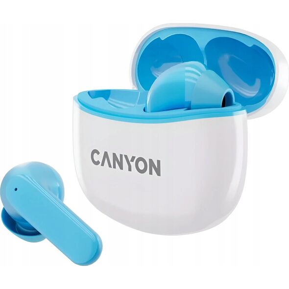 Słuchawki Canyon CANYON Słuchawki dokanałowe TWS-5 Etui Niebieskie