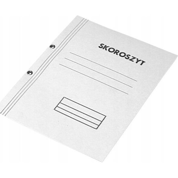 Barbara Skoroszyt oczkowy A4 BARBARA 0820111BN biały tektura 300g 50szt