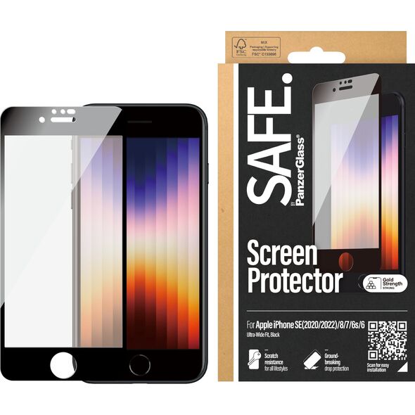 PanzerGlass SAFE.Panzerglass Apple iPhone 6/6s/7/8/SE 2020, 2022 UWF