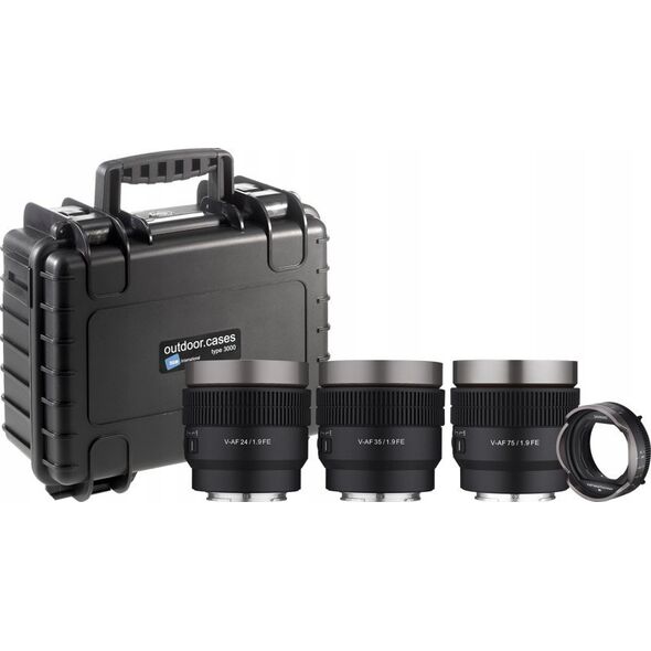Obiektyw Samyang Samyang V-AF lens Kit with MF Adapter and Hardcase
