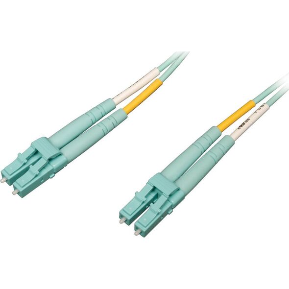 Eaton Eaton Tripp Lite Series 10Gb/40Gb/100Gb Duplex Multimode 50/125 OM4 LSZH Fiber Patch Cable (LC/LC), Aqua, 2M (6.6 ft.) - Patch-Kabel - LC Multi-Mode (M) zu LC Multi-Mode (M) - 2 m - Glasfaser - Duplex - 50/125 Mikrometer - OM4 - Aquamarin