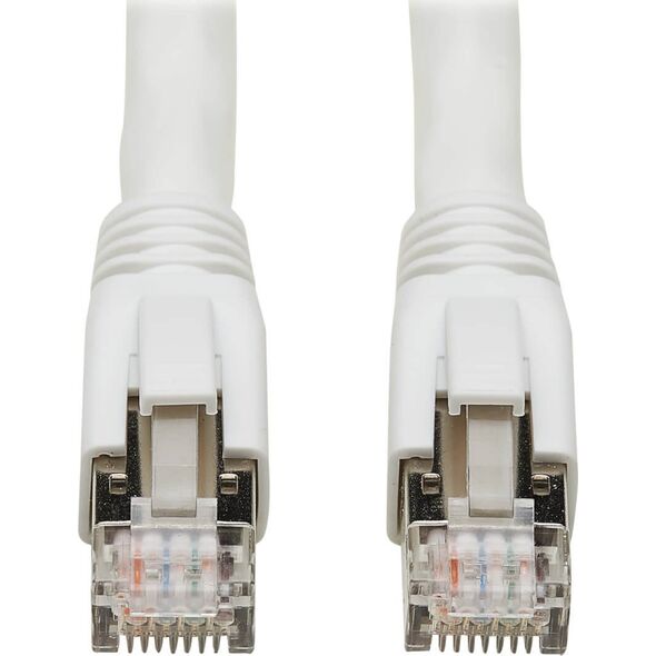 Eaton Eaton Tripp Lite Series Cat8 25G/40G Certified Snagless Shielded S/FTP Ethernet Cable (RJ45 M/M), PoE, White, 6 ft. (1.83 m) - Patch-Kabel - RJ-45 (M) zu RJ-45 (M) - 1.829 m - S/FTP - CAT 8 - ohne Haken, robust - weiss
