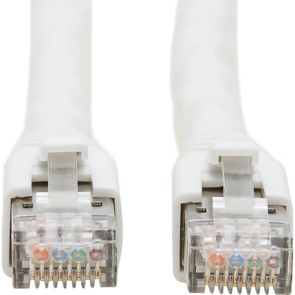 Eaton Eaton Tripp Lite Series Cat8 25G/40G Certified Snagless Shielded S/FTP Ethernet Cable (RJ45 M/M), PoE, White, 6 ft. (1.83 m) - Patch-Kabel - RJ-45 (M) zu RJ-45 (M) - 1.829 m - S/FTP - CAT 8 - ohne Haken, robust - weiss