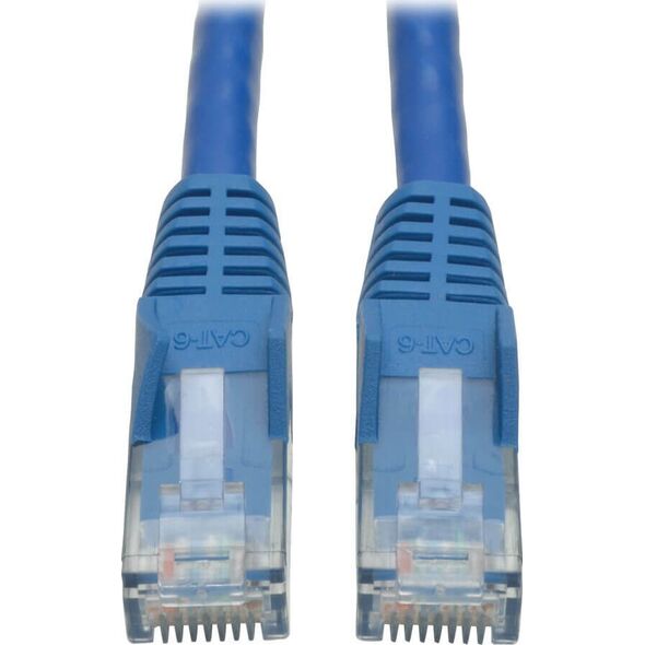Eaton Eaton Tripp Lite Series Cat6 Gigabit Snagless Molded (UTP) Ethernet Cable (RJ45 M/M), PoE, Blue, 2 ft. (0.61 m) - Patch-Kabel - RJ-45 (M) zu RJ-45 (M) - 61 cm - UTP - CAT 6 - geformt, ohne Haken, verseilt - Blau