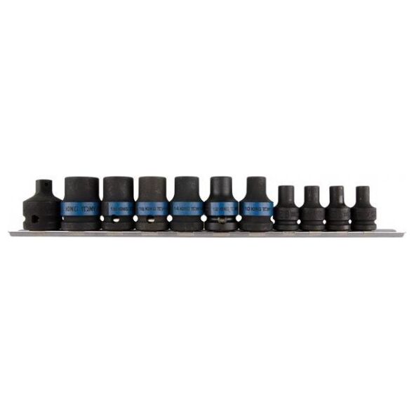 King Tony ZESTAW NASADEK UDAROWYCH 3/8''+1/2'' 11CZ. (1 KPL)