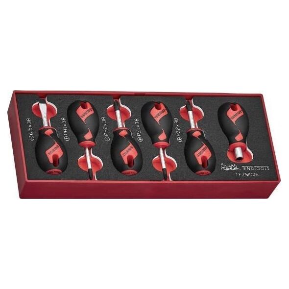 Teng Tools ZESTAW WKRĘTAKÓW KRÓTKICH TEZMD06 6SZT. (1 KPL)