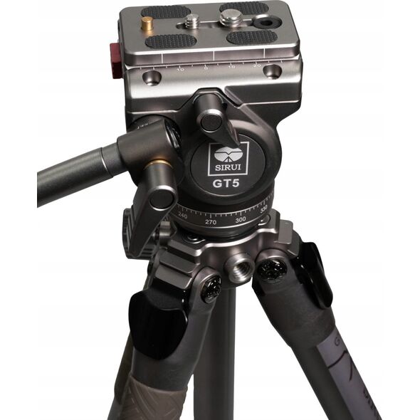 Statyw Sirui Sirui Pilot Series Alu Tripod GT04+GT5 Videohead Grey