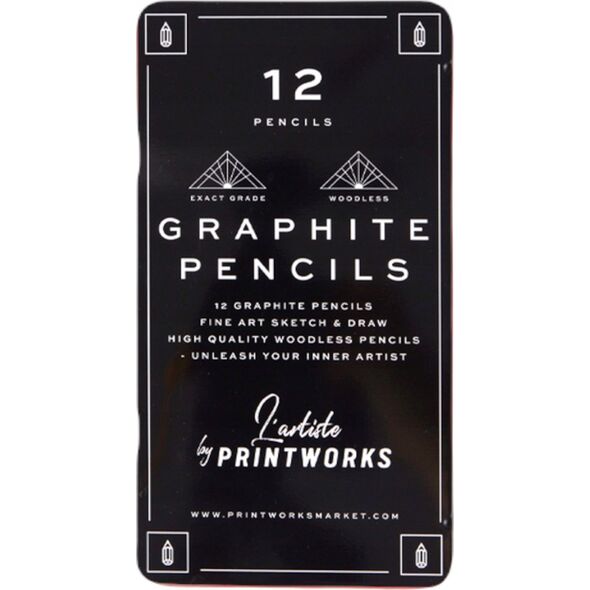 Printworks Printworks Color Pencils Graphite12 pcs