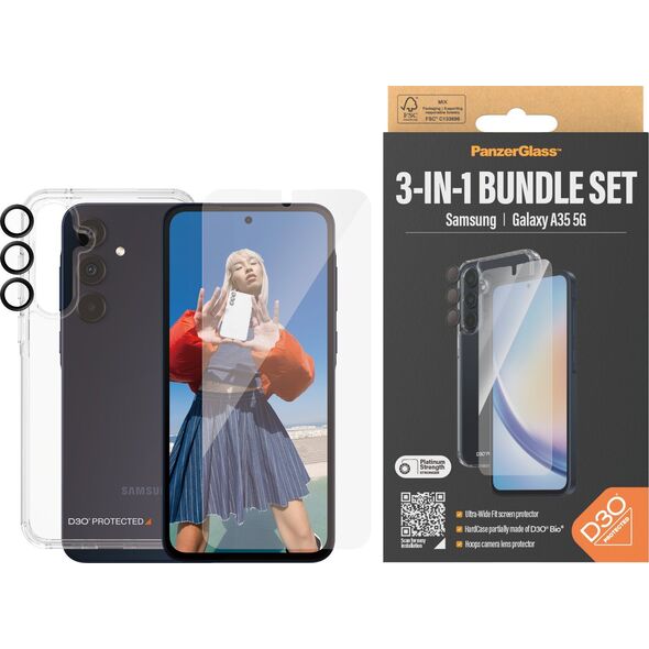 PanzerGlass PanzerGlass 3-in-1 Samsung Galaxy A35 5G, UWF