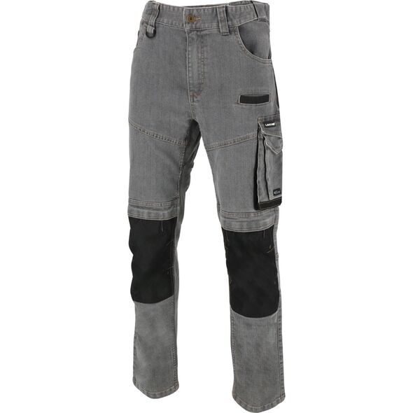 Lahti Pro Spodnie jeansowe szare stretch ze wzmocn., "2xl", ce, lahti