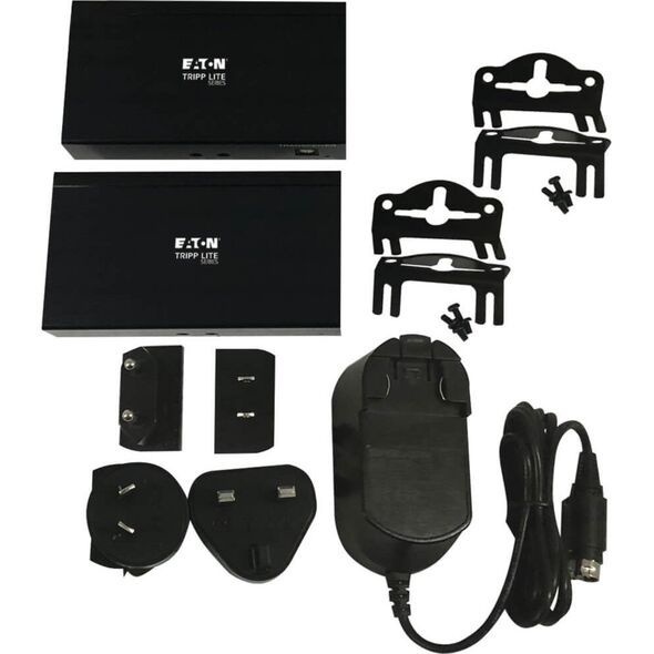 Eaton Eaton Tripp Lite Series USB C to HDMI over Cat6 Extender Kit with KVM Support, 4K 60Hz, 4:4:4, Transmitter/Receiver, USB, PoC, HDCP 2.2, up to 230 ft., TAA, - Erweiterung fur Video/Audio - HDMI, USB-C - uber CAT 6 - bis zu 70 m - TAA-konform - fur