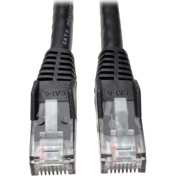 Eaton Eaton Tripp Lite Series Cat6 Gigabit Snagless Molded (UTP) Ethernet Cable (RJ45 M/M), PoE, Black, 6 ft. (1.83 m) - Patch-Kabel - RJ-45 (M) zu RJ-45 (M) - 1.83 m - UTP - CAT 6 - IEEE 802.3ba - geformt, ohne Haken, verseilt - Schwarz