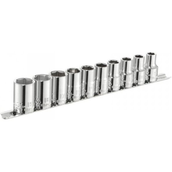 Facom ZESTAW NASADEK  6-KĄTNYCH, 1/2'' NA SZYNIE, 10CZ, (1 KPL)