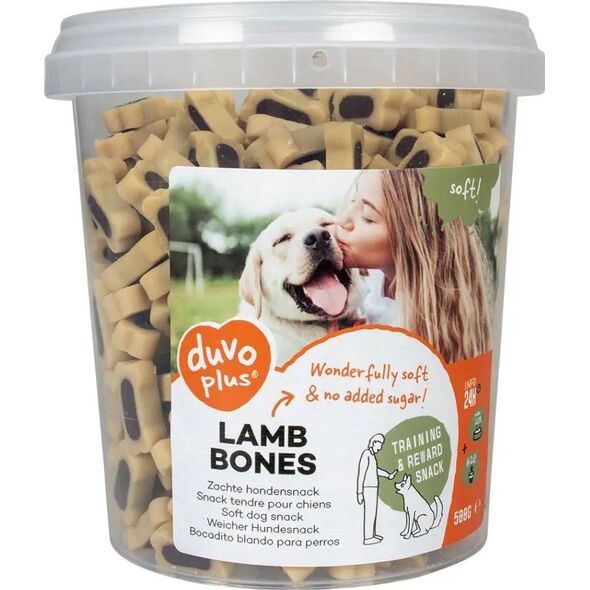 Duvo+ Duvo+ Miękkie Treserki dla Psa Kostki Jagnięcina 500g