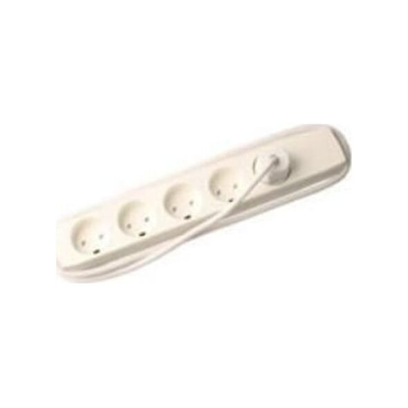 Kabel zasilający MicroConnect Microconnect GRU00510WEDB rozgałęziacz 10 m 5 x gniazdo sieciowe Biały