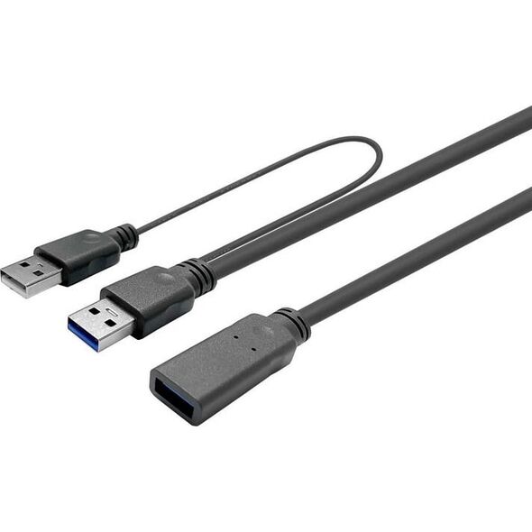 Kabel USB VivoLink USB-A - USB-A 15 m Czarny (PROUSB3AAF15C)
