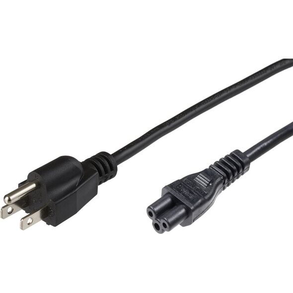 Kabel zasilający MicroConnect Microconnect PE110805 kabel zasilające Czarny 0,5 m Wtyczka zasilająca typu B C5 panel