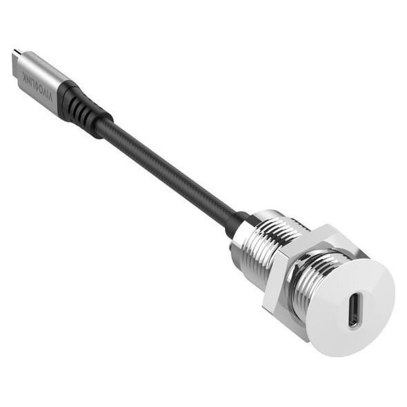 Adapter USB VivoLink Vivolink PROUSBCMF0.3SOCKET-W kabel USB 0,3 m USB 3.2 Gen 2 (3.1 Gen 2) USB C Biały