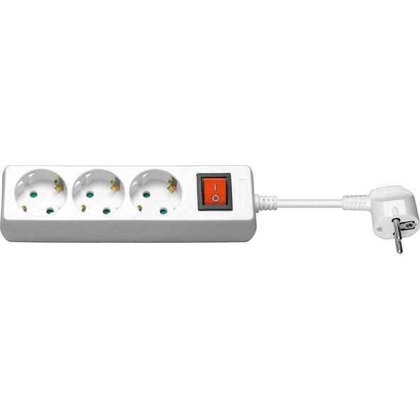Kabel zasilający MicroConnect Microconnect GRU003W-SWITCH rozgałęziacz 1,5 m 3 x gniazdo sieciowe Wewnętrzna Biały