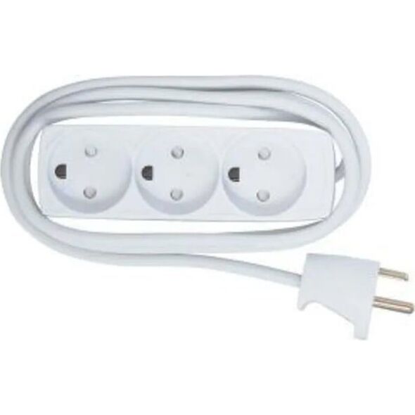 Kabel zasilający MicroConnect Microconnect GRU035WDK rozgałęziacz 5 m 3 x gniazdo sieciowe Wewnętrzna Biały