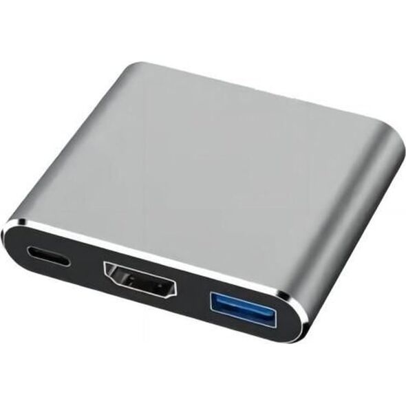 Stacja/replikator MicroConnect USB-C (MC-HUBAV1)