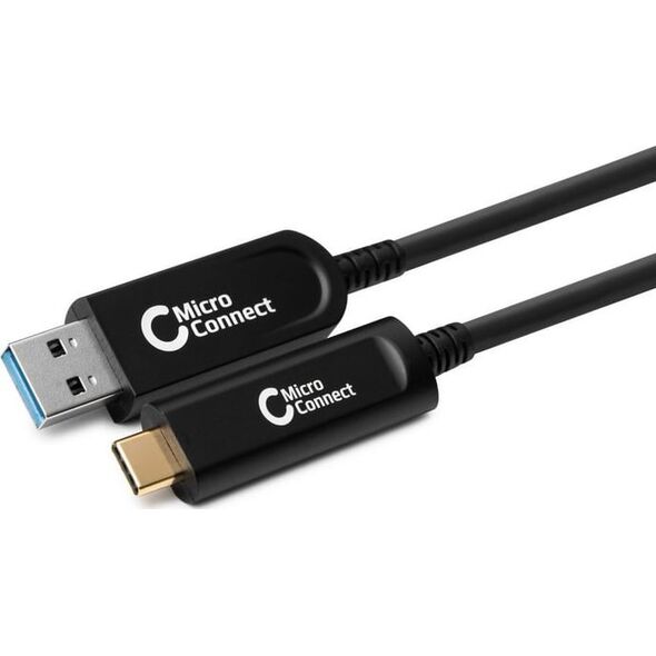Kabel USB MicroConnect USB-A - USB-C 15 m Czarny (MC-USB3.2CA15OP)