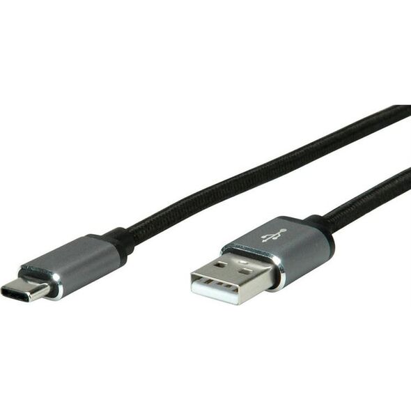 Kabel USB Roline USB-A - USB-C 3 m Czarny (11.02.9029)