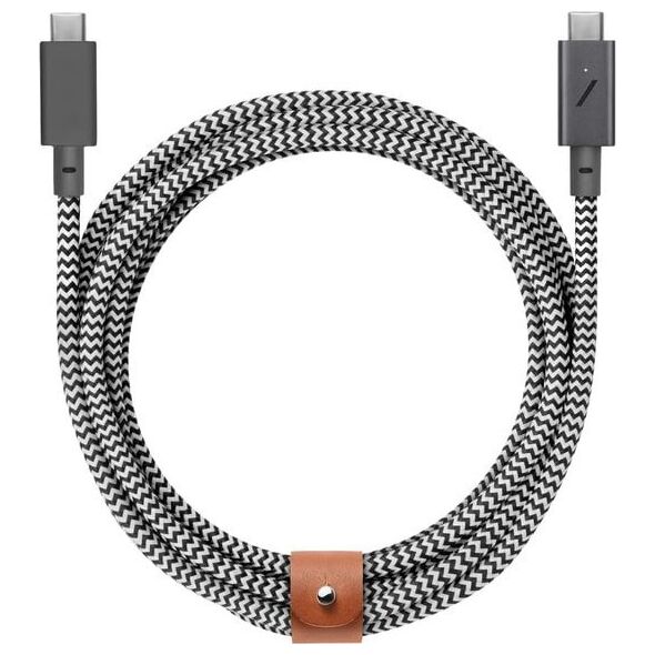 Kabel USB Native Union USB-C - USB-C 2.4 m Czarny (BELT-PRO2-ZEB-NP)
