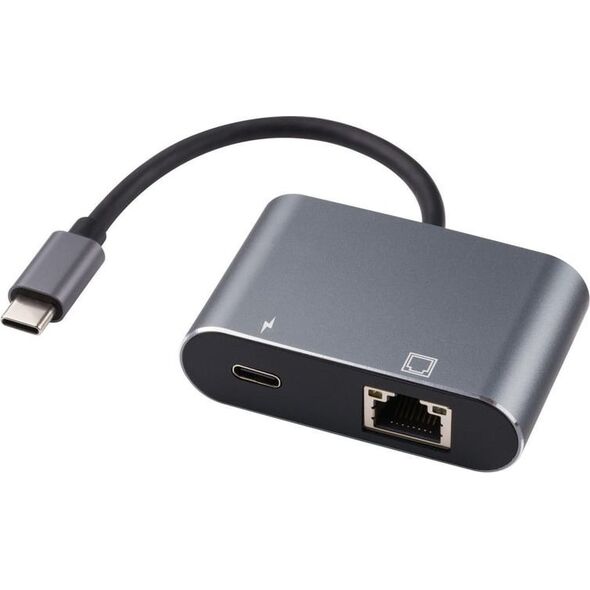 Adapter USB MicroConnect Microconnect USB3.1CETHPDBA zmieniacz płci / kabli USB C RJ-45 Czarny
