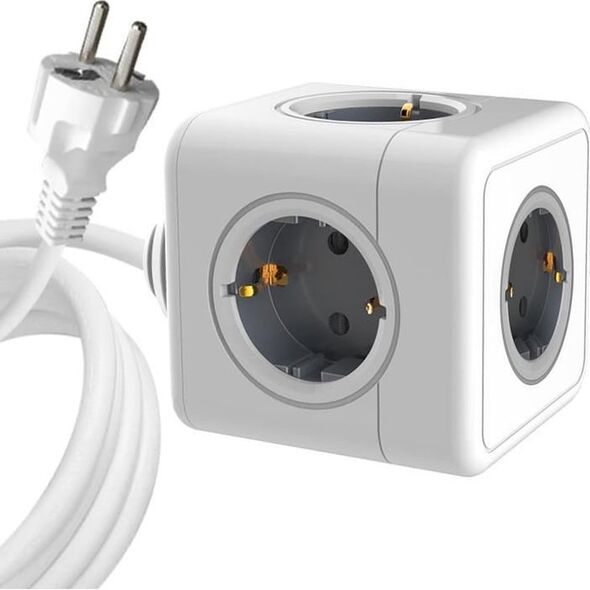 Kabel zasilający MicroConnect Microconnect MC-CUBE015 rozgałęziacz 1,5 m 5 x gniazdo sieciowe Wewnętrzna Biały