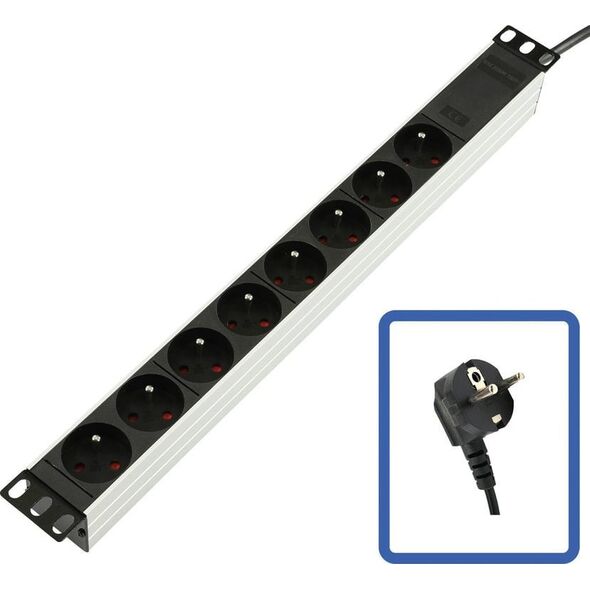 Lanview Lanview TUPS032 rozdzielacz zasilania PDU Czarny
