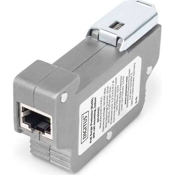 Digitus Digitus PoE Surge Protector (RJ45), montaż na szynie DIN, do użytkowania wewnątrz pomieszczeń