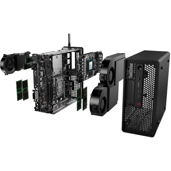 Komputer Lenovo Lenovo ThinkStation P3 Ultra 30HA - MT - 1 x Core i9 i9-14900K / 3.2 GHz - vPro Enterprise - RAM 64 GB - SSD 1 TB - TCG Opal Encryption, NVMe, Performance - UHD Graphics 770 - 1GbE, 2.5GbE - Win 11 Pro - Monitor: keiner - Tastatur: Deutsch