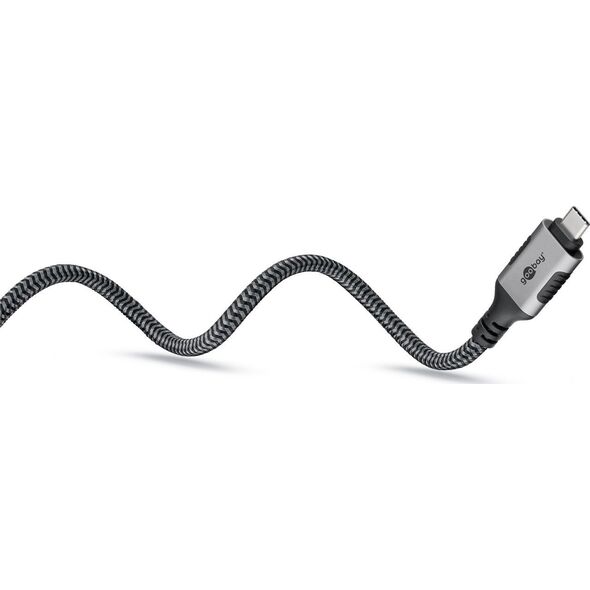 Adapter AV Goobay Goobay 70697 zmieniacz płci / kabli USB C RJ-45 Czarny, Srebrny