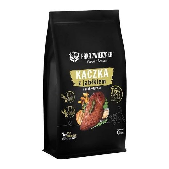 Paka Zwierzaka Paka Zwierzaka Karma Dla Psa Kaczka z Jabłkiem 1,5kg